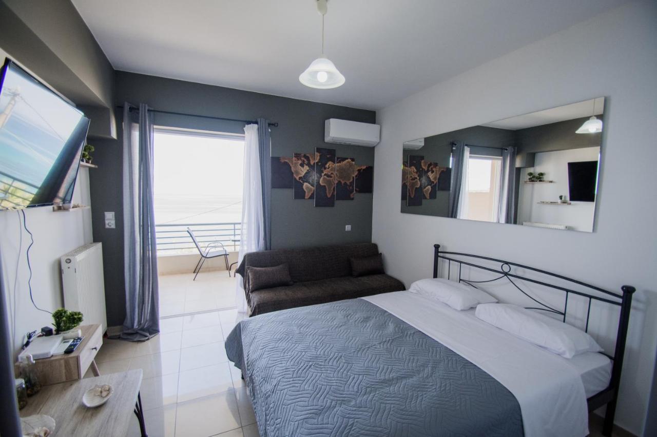 Pavlos Standard Studio With Sea View Rethymno Exteriör bild