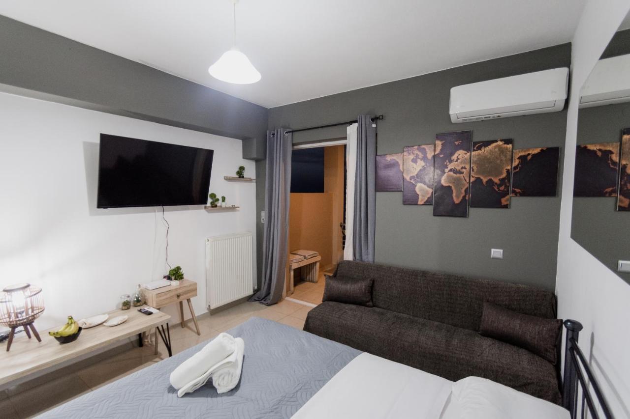Pavlos Standard Studio With Sea View Rethymno Exteriör bild